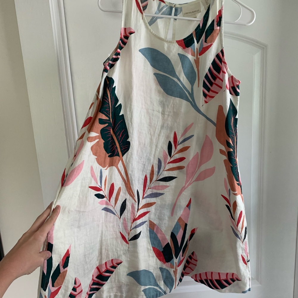 Cynthia Rowley. Size small. Tropical linen dress.